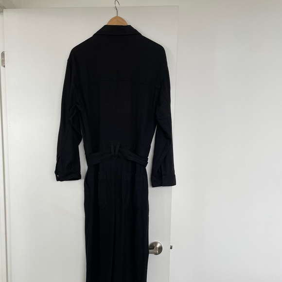 AG Jeans Ryleigh Jumpsuit in Super Black - Picture 4 of 9